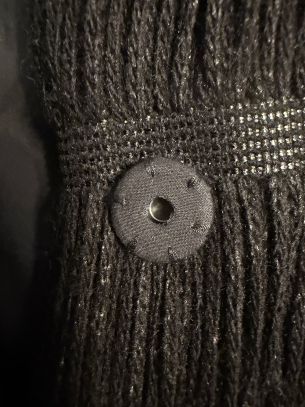 Vera Wang black metallic yarn coat. See measurements - Picture 8 of 13